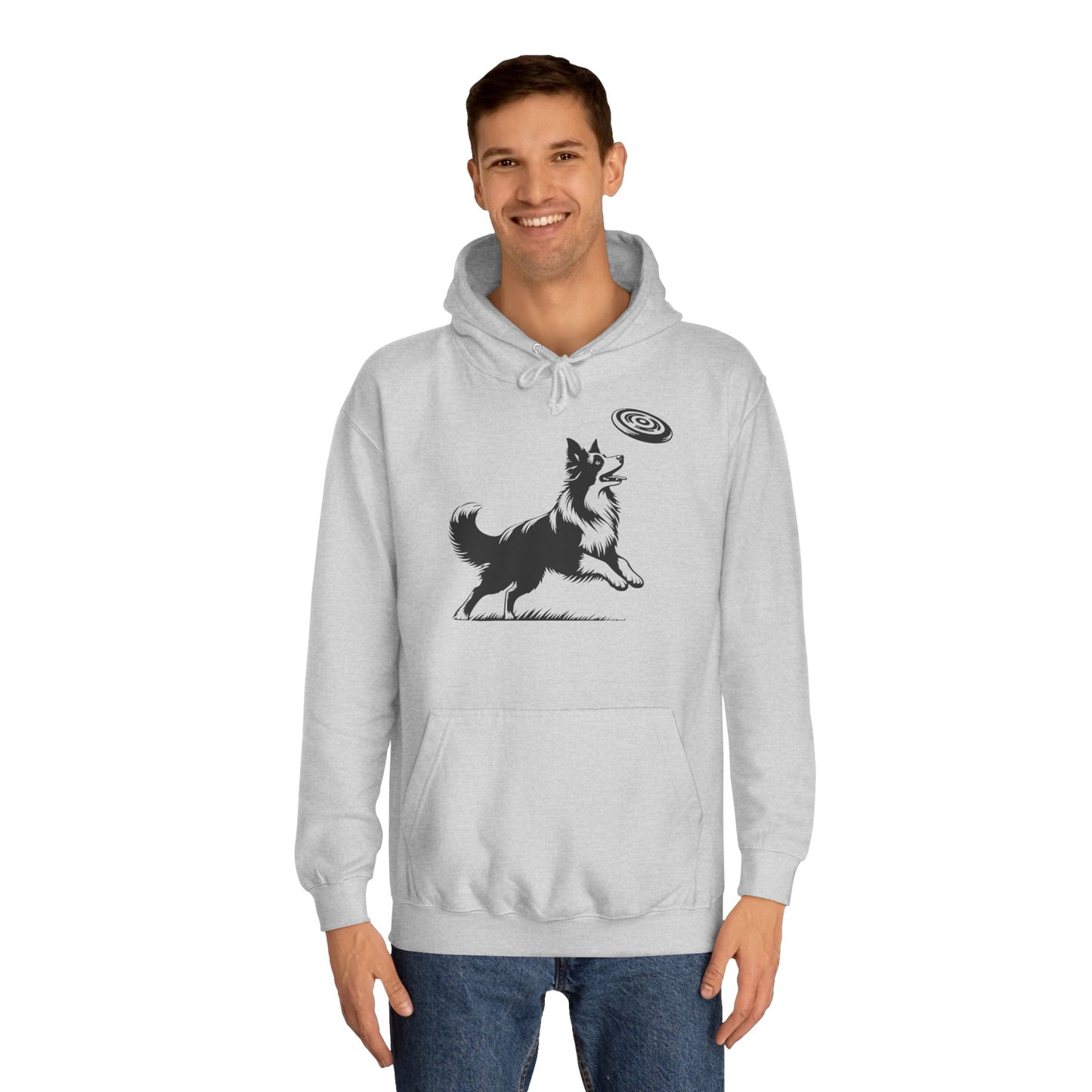 Hoodie Unisex - Border Collie Frisbee