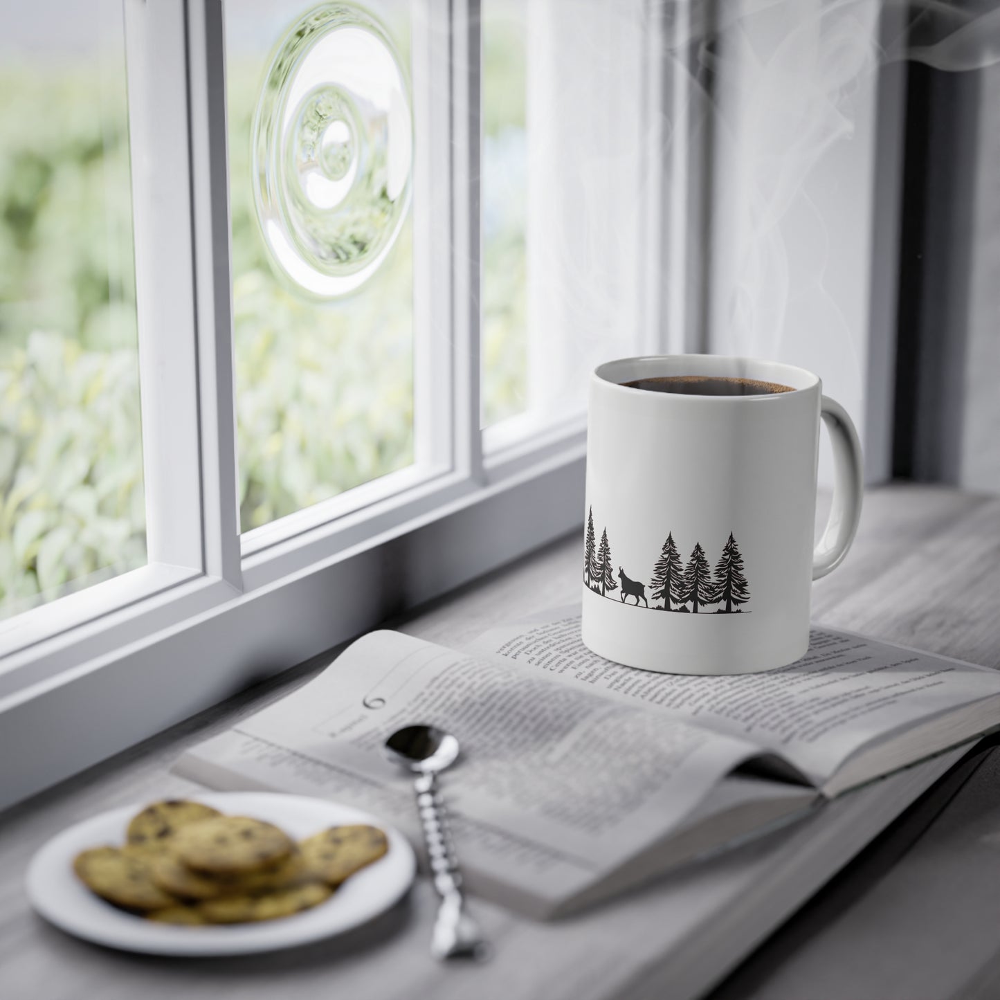 Tasse - Hochsitz im Wald - Gams