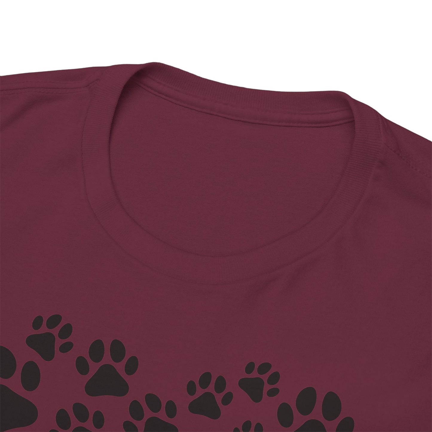 T-Shirt Unisex - Herz aus Hundepfoten