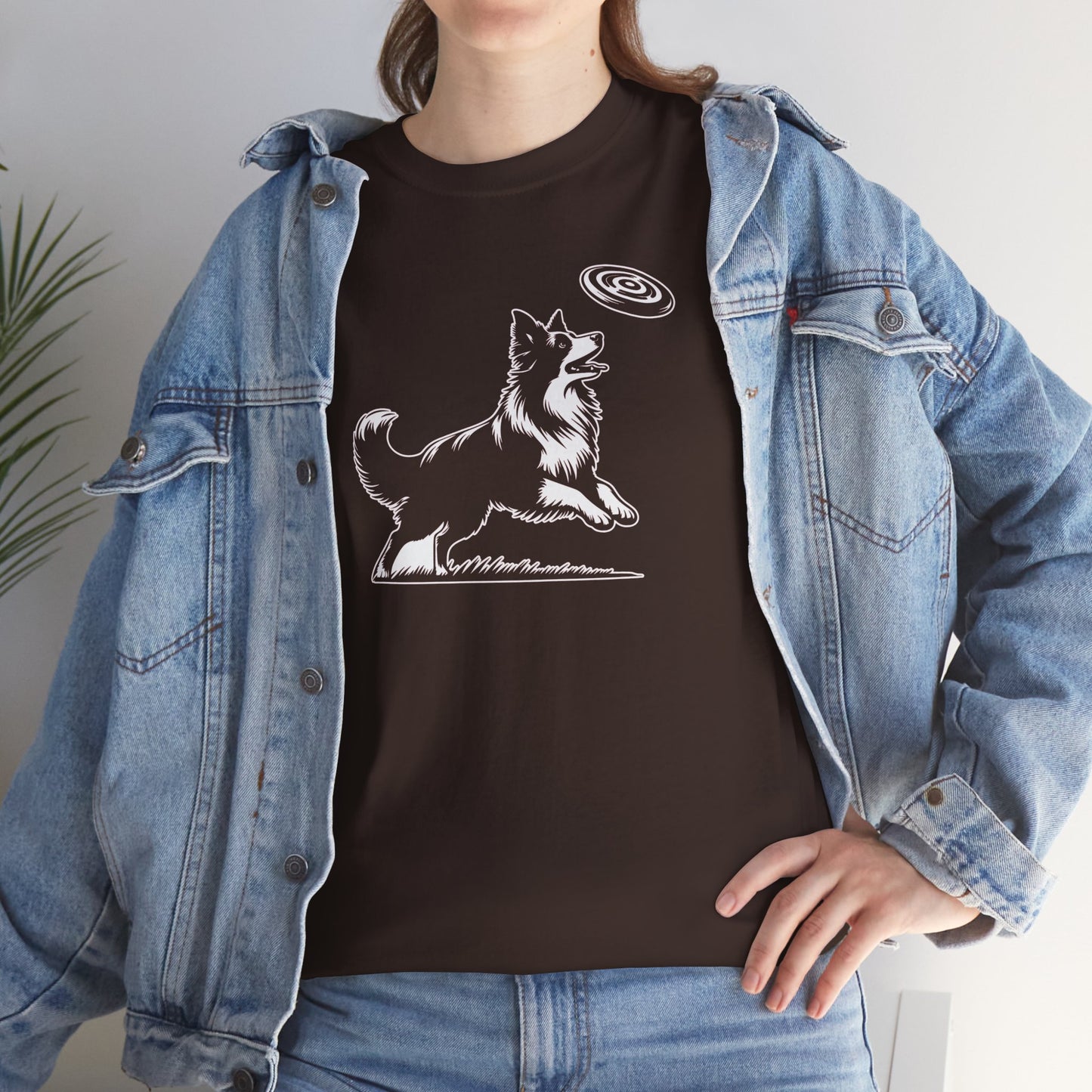 T-Shirt Unisex - Border Collie Frisbee