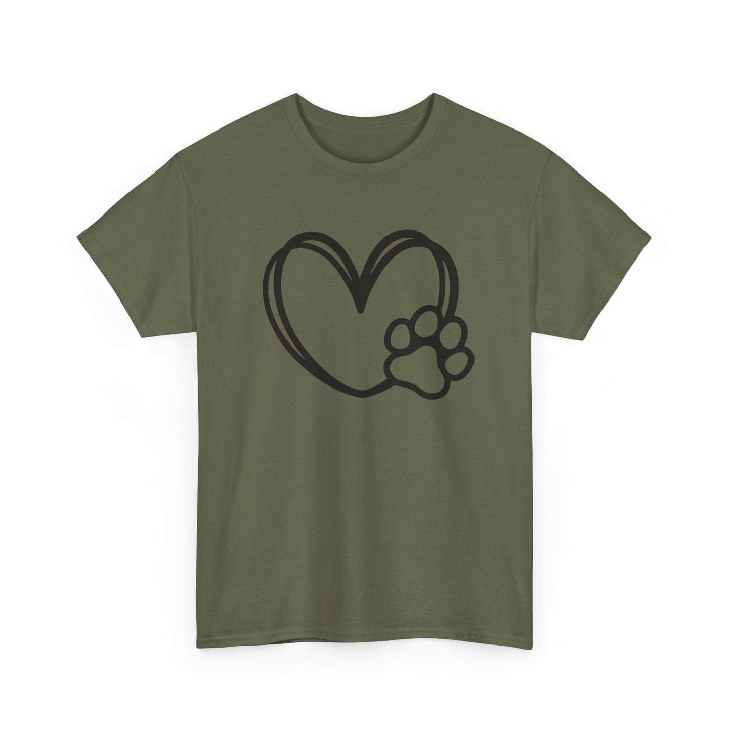T-Shirt Unisex - Hundepfote mit Herz 1