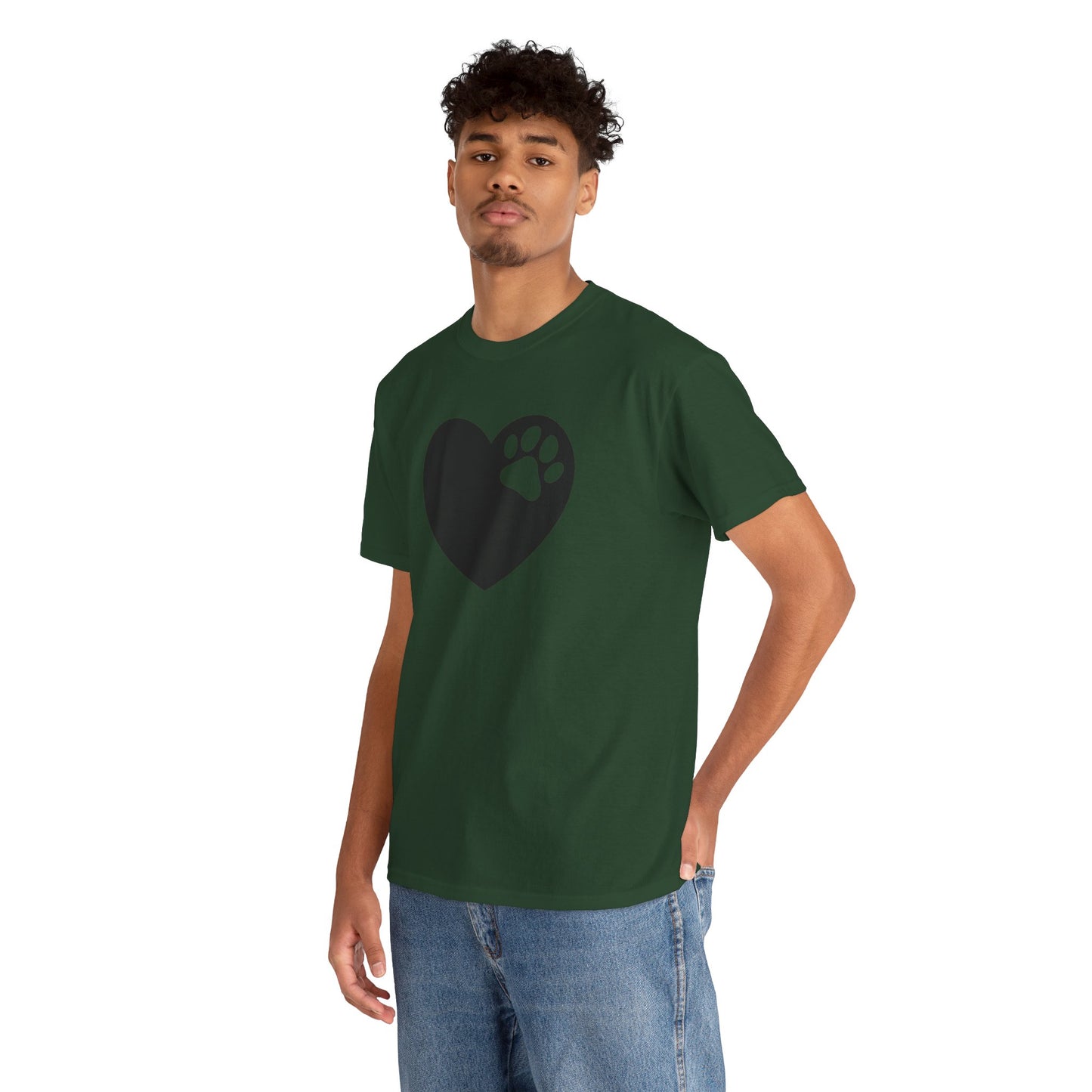 T-Shirt Unisex - Hundepfote mit Herz 6