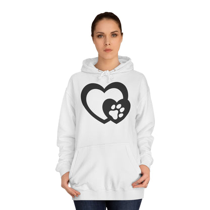 Hoodie Unisex - Hundepfote mit Herz 5