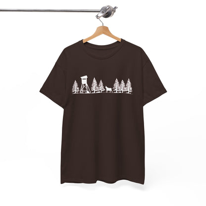 T-Shirt Unisex - Hochsitz im Wald - Gams