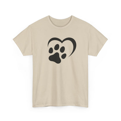 T-Shirt Unisex - Hundepfote mit Herz 2