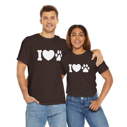 T-Shirt Unisex - Hundepfote mit Herz 4