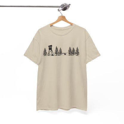 T-Shirt Unisex - Hochsitz im Wald - Auerhahn