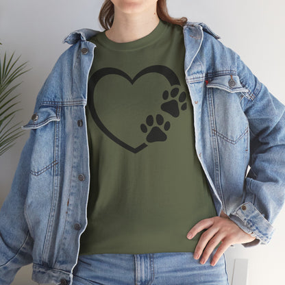 T-Shirt Unisex - Hundepfote mit Herz 7