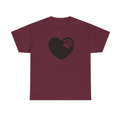 T-Shirt Unisex - Hundepfote mit Herz 6
