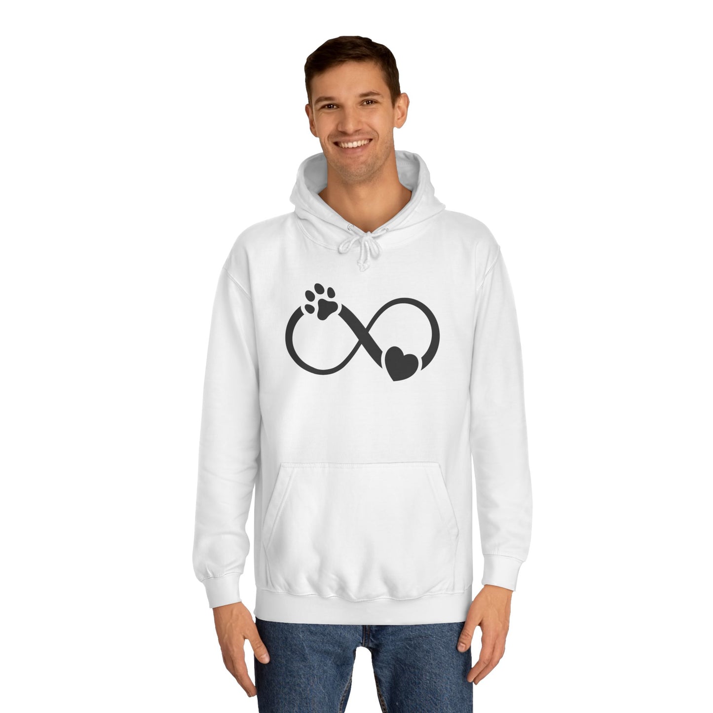 Hoodie Unisex - Hundepfote mit Herz 3