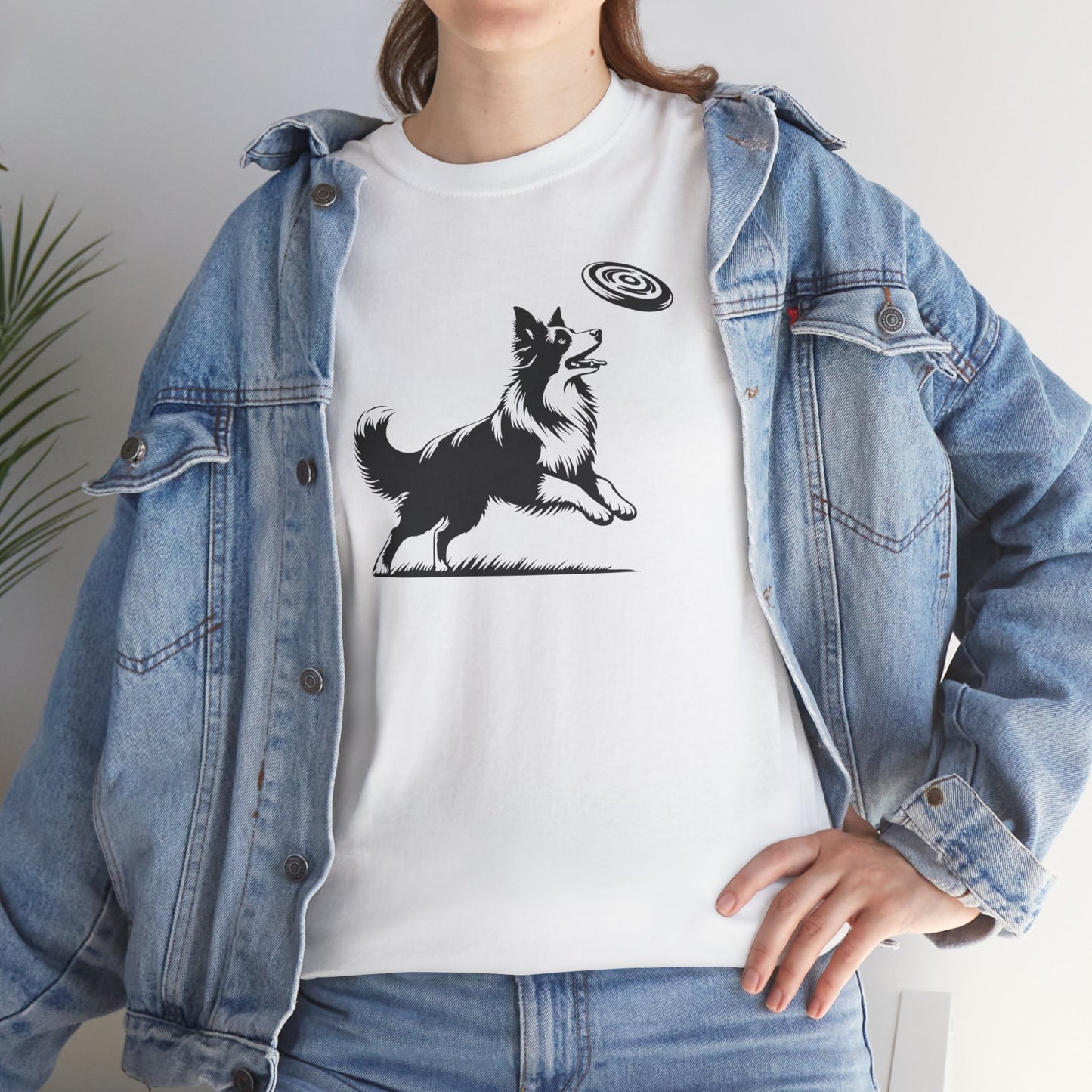 T-Shirt Unisex - Border Collie Frisbee