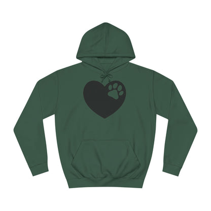 Hoodie Unisex - Hundepfote mit Herz 6