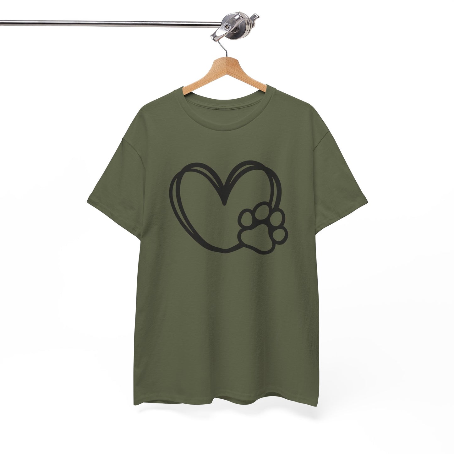 T-Shirt Unisex - Hundepfote mit Herz 1