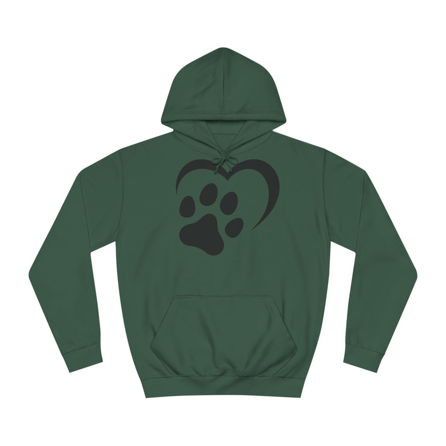 Hoodie Unisex - Hundepfote mit Herz 2