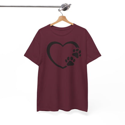 T-Shirt Unisex - Hundepfote mit Herz 7