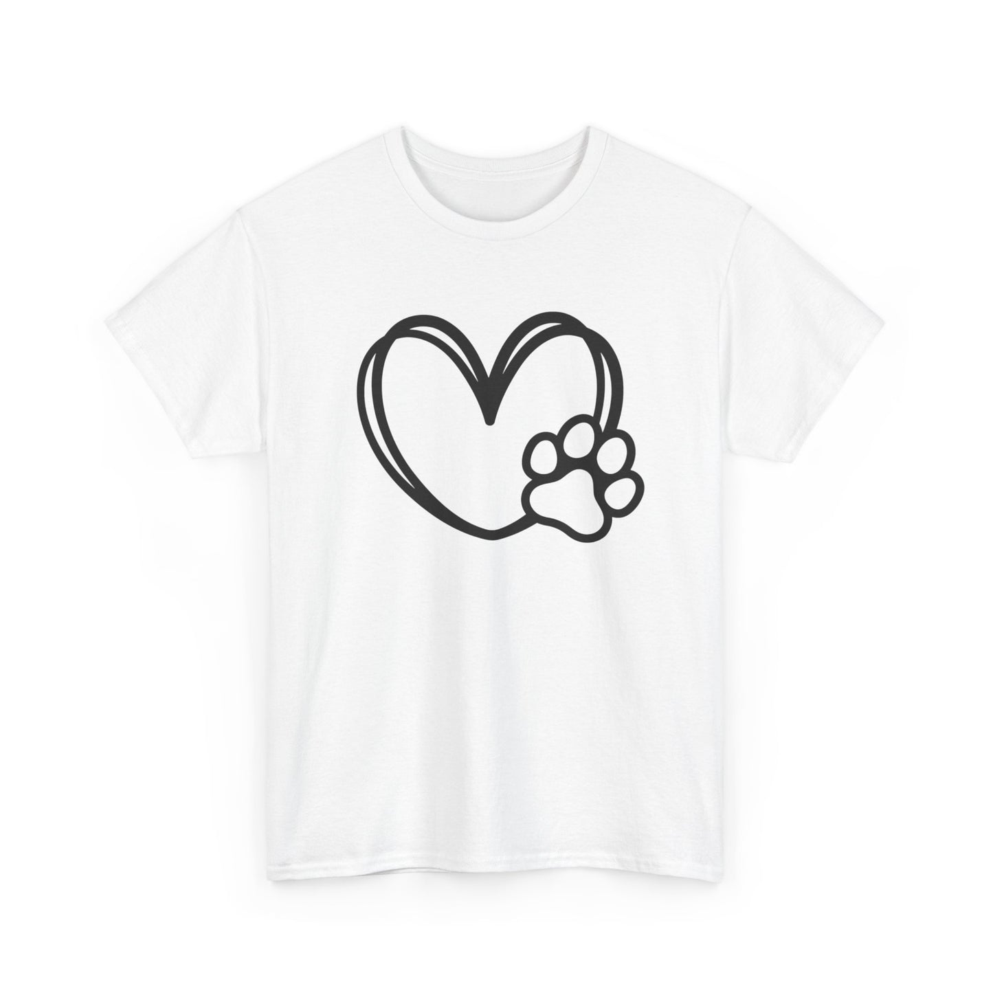 T-Shirt Unisex - Hundepfote mit Herz 1