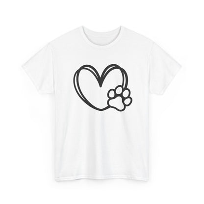 T-Shirt Unisex - Hundepfote mit Herz 1