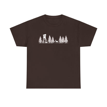 T-Shirt Unisex - Hochsitz im Wald - Rehbock