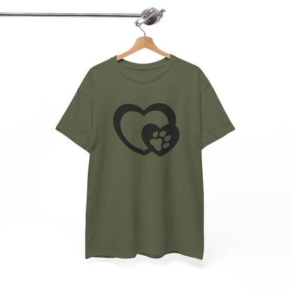 T-Shirt Unisex - Hundepfote mit Herz 5