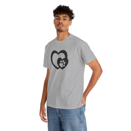 T-Shirt Unisex - Hundepfote mit Herz 5