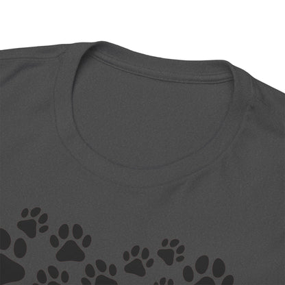 T-Shirt Unisex - Herz aus Hundepfoten