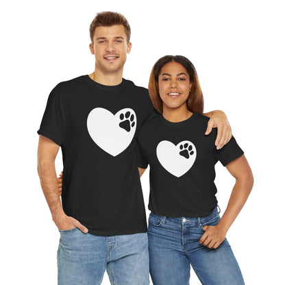 T-Shirt Unisex - Hundepfote mit Herz 6