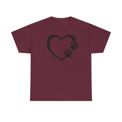 T-Shirt Unisex - Hundepfote mit Herz 7