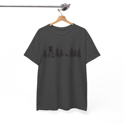 T-Shirt Unisex - Hochsitz im Wald - Rehbock