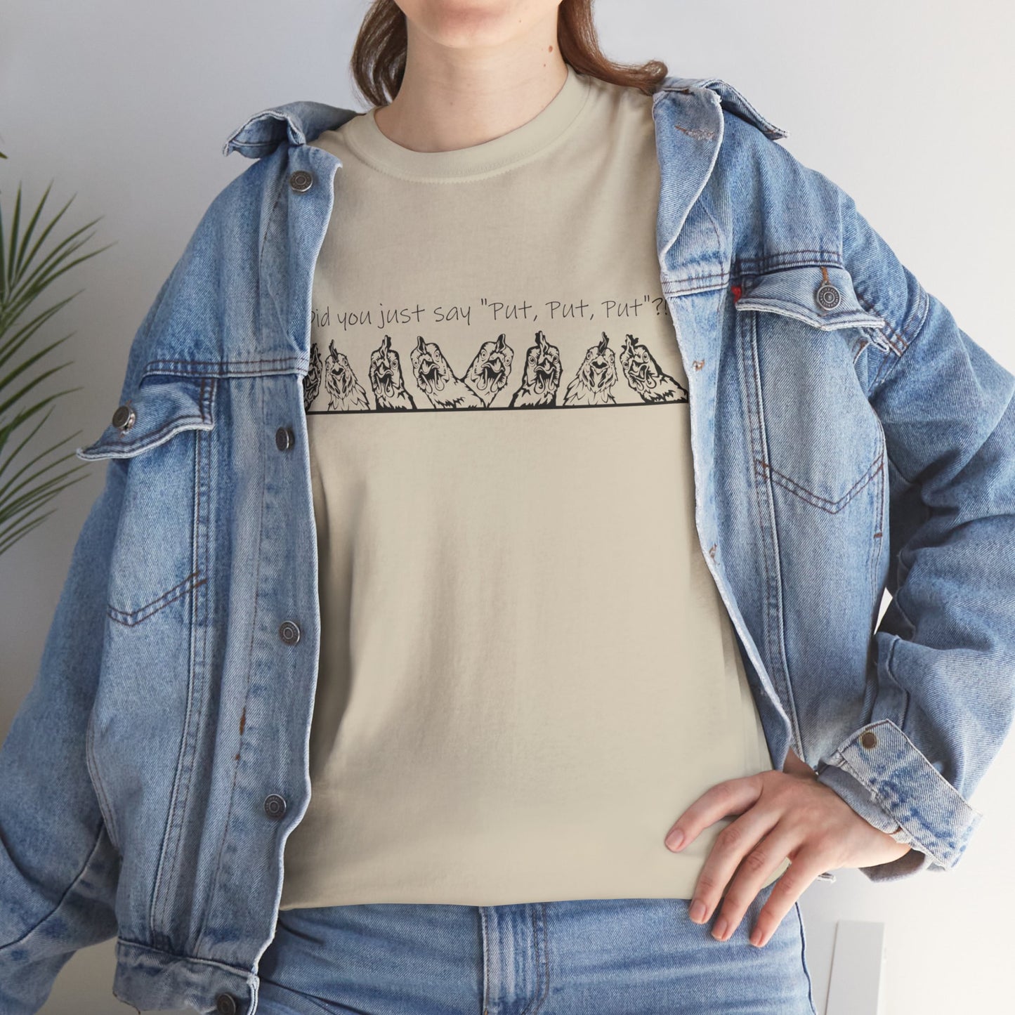 T-Shirt Unisex - Huhn Neugierig 1