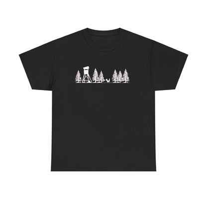 T-Shirt Unisex - Hochsitz im Wald - Auerhahn