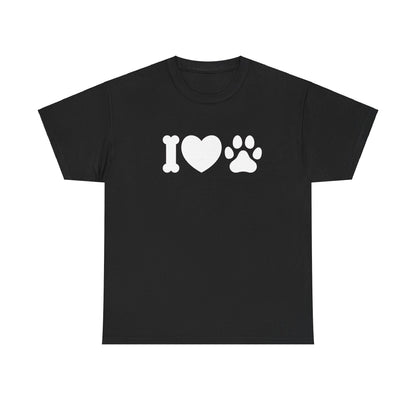 T-Shirt Unisex - Hundepfote mit Herz 4