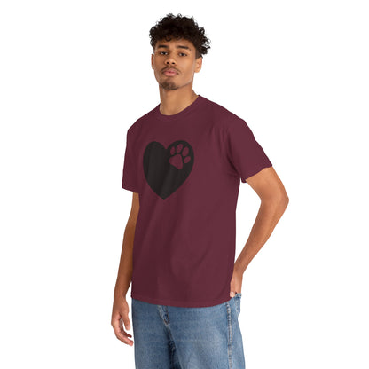 T-Shirt Unisex - Hundepfote mit Herz 6