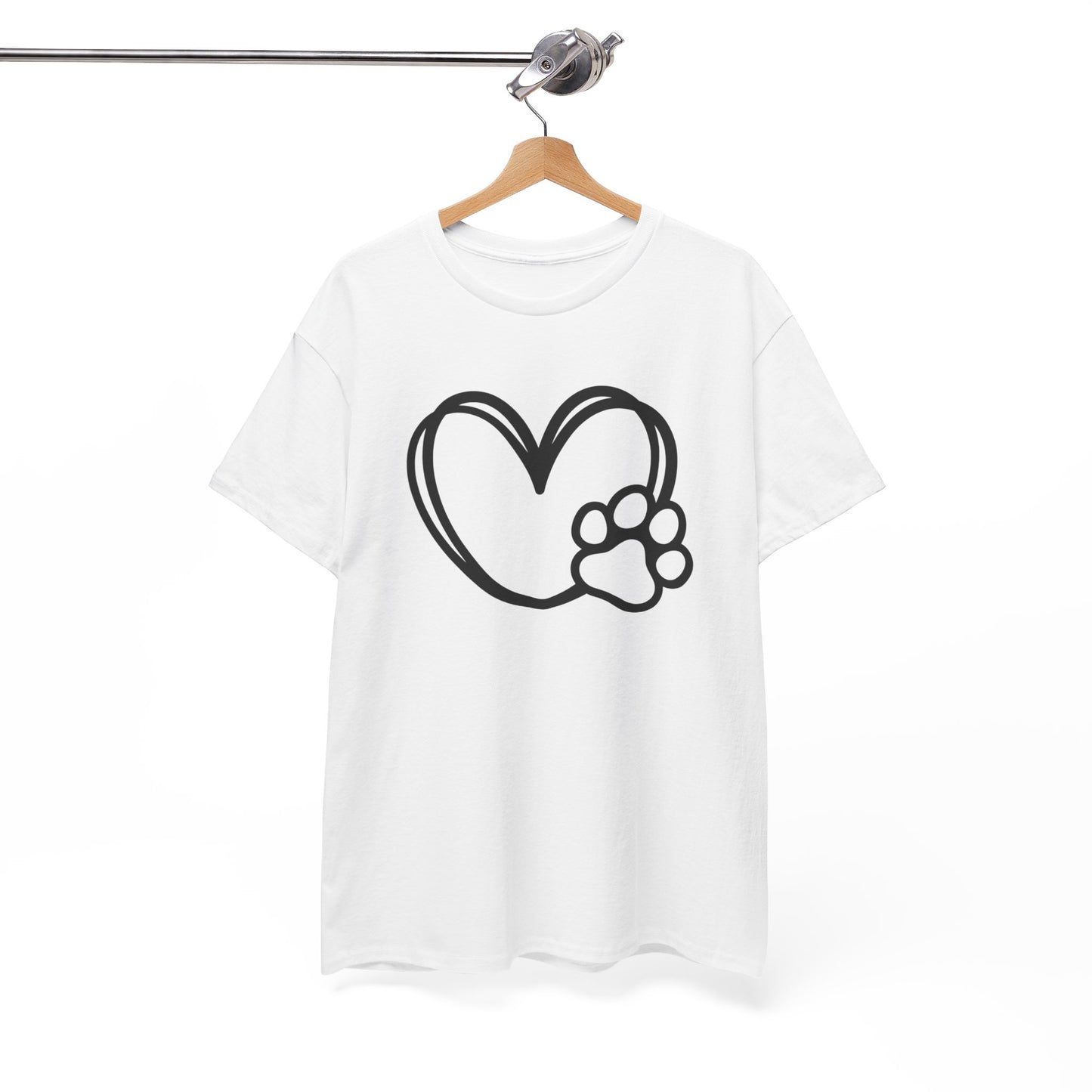 T-Shirt Unisex - Hundepfote mit Herz 1