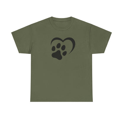 T-Shirt Unisex - Hundepfote mit Herz 2