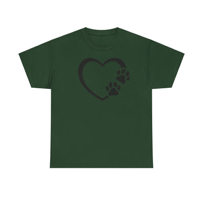 T-Shirt Unisex - Hundepfote mit Herz 7
