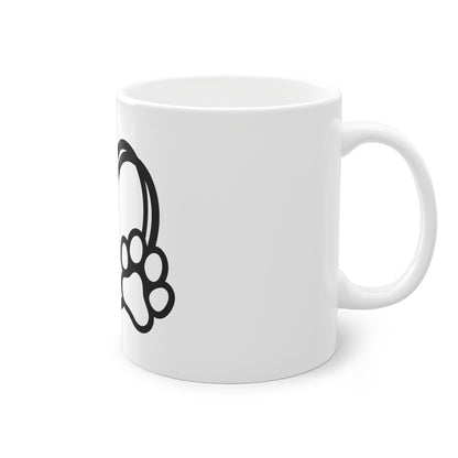 Tasse - Hundepfote mit Herz