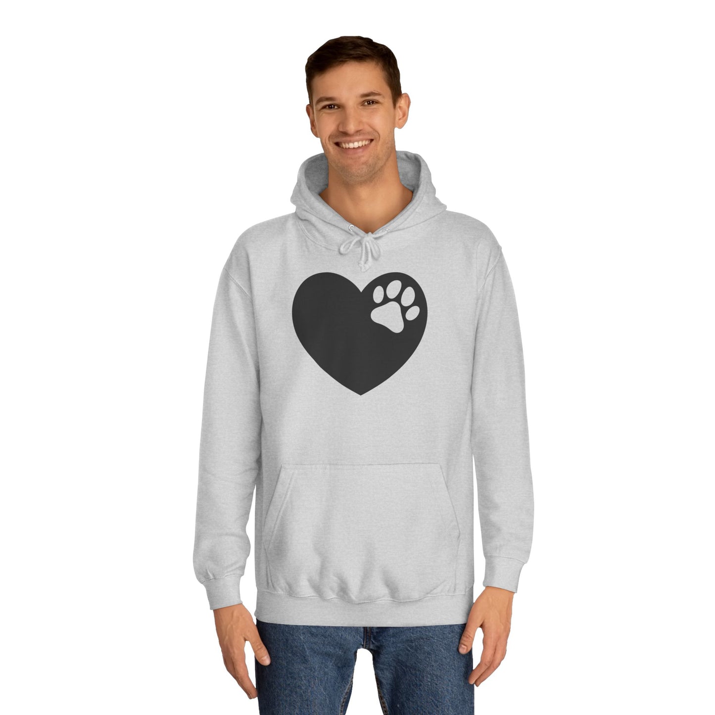 Hoodie Unisex - Hundepfote mit Herz 6