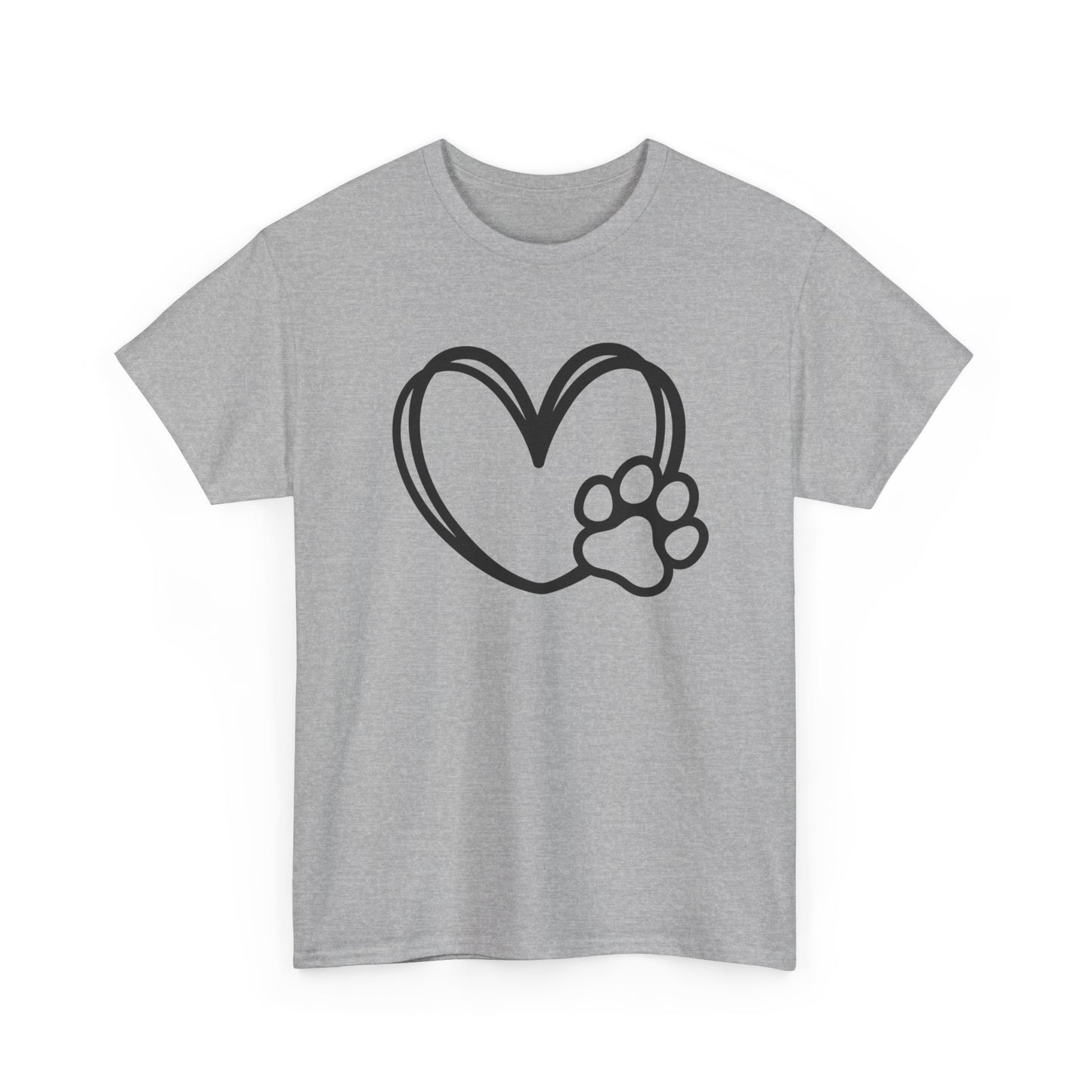 T-Shirt Unisex - Hundepfote mit Herz 1