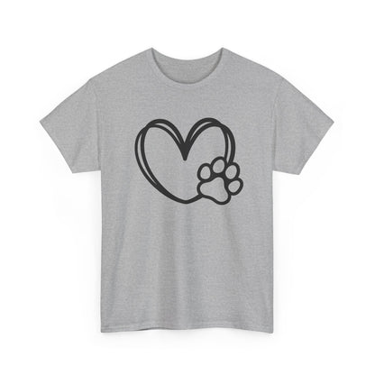 T-Shirt Unisex - Hundepfote mit Herz 1
