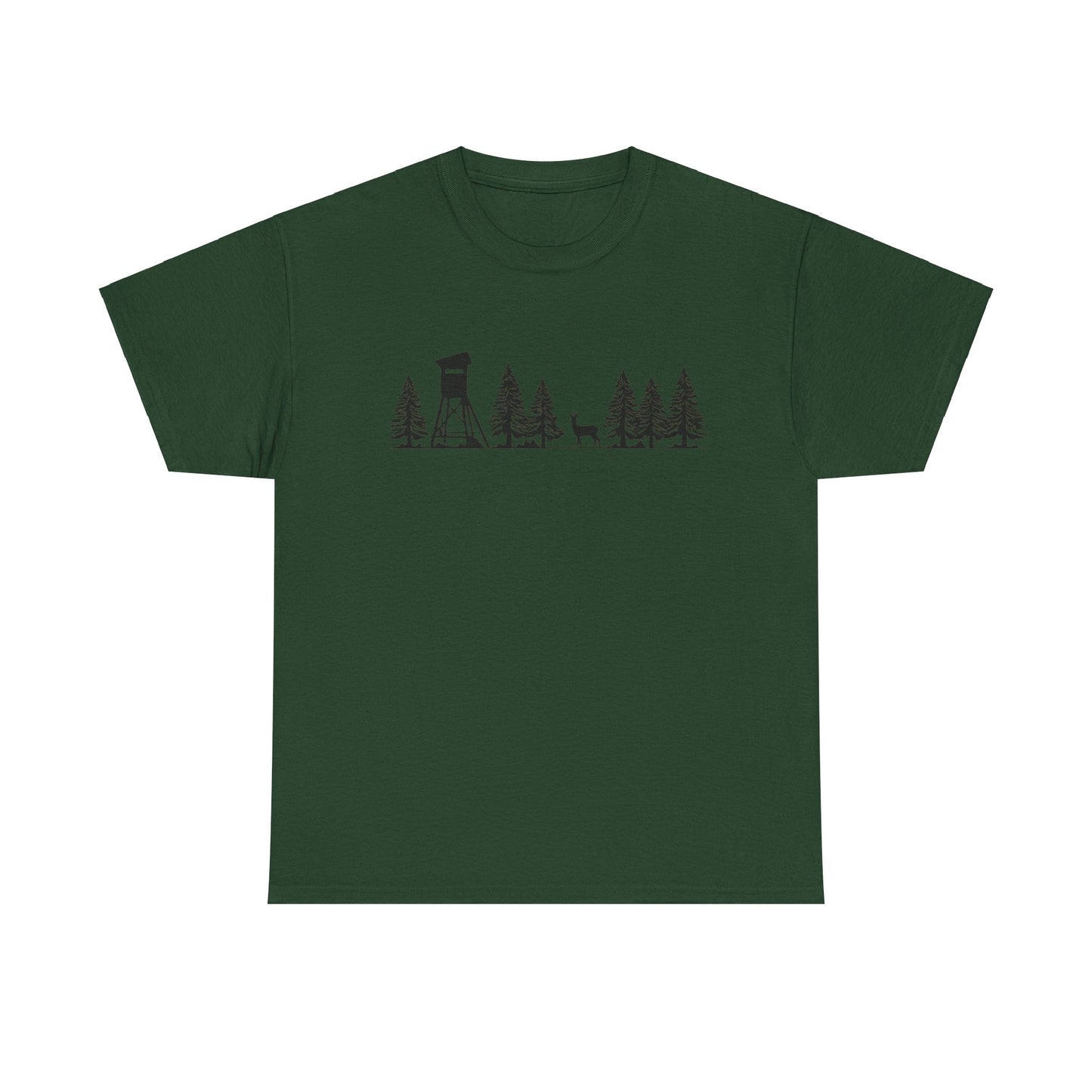 T-Shirt Unisex - Hochsitz im Wald - Rehbock
