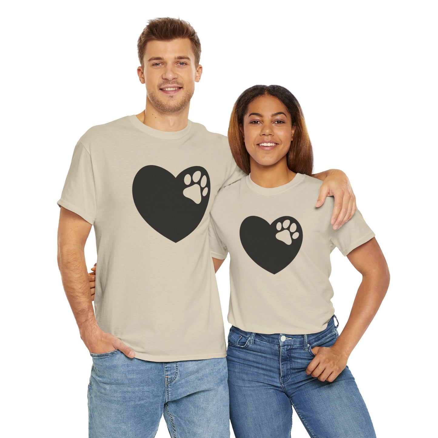 T-Shirt Unisex - Hundepfote mit Herz 6