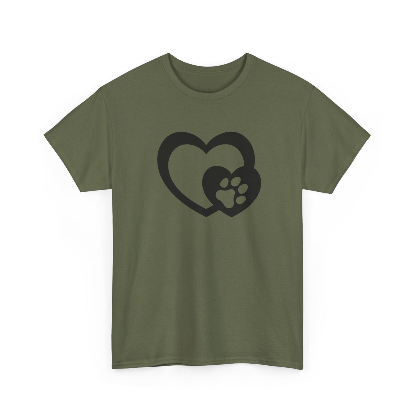 T-Shirt Unisex - Hundepfote mit Herz 5