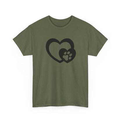 T-Shirt Unisex - Hundepfote mit Herz 5