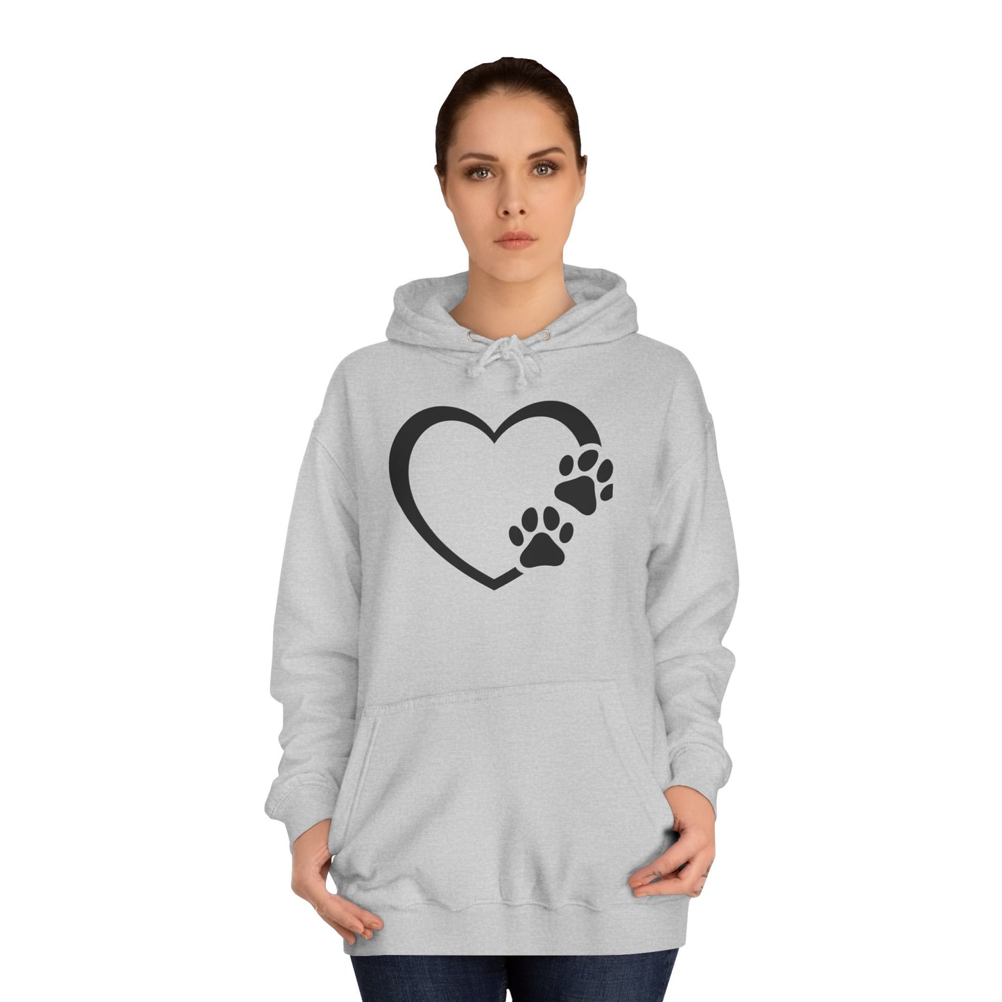 Hoodie Unisex - Hundepfote mit Herz 7
