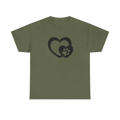 T-Shirt Unisex - Hundepfote mit Herz 5