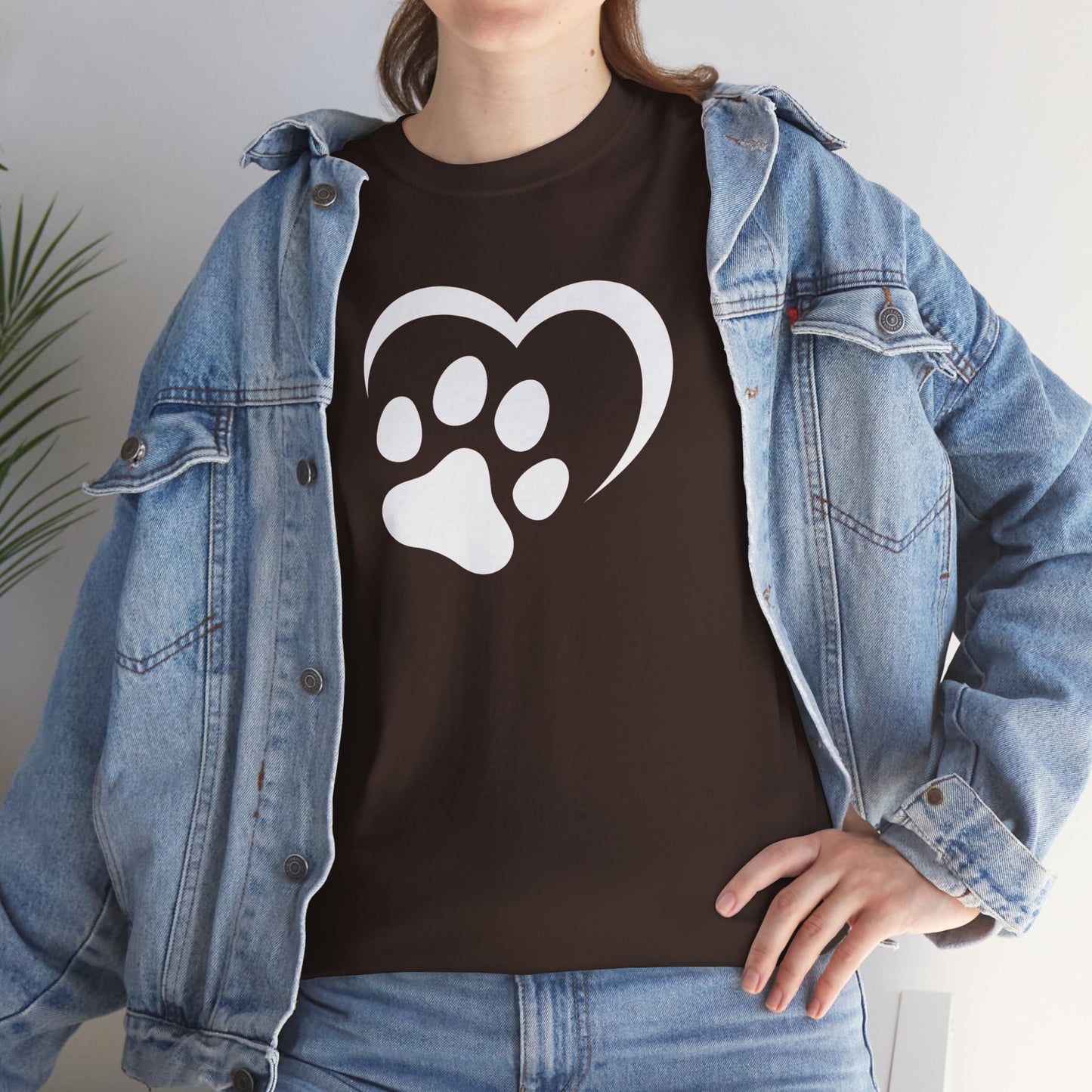 T-Shirt Unisex - Hundepfote mit Herz 2