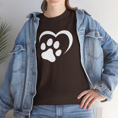 T-Shirt Unisex - Hundepfote mit Herz 2