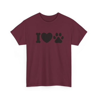 T-Shirt Unisex - Hundepfote mit Herz 4