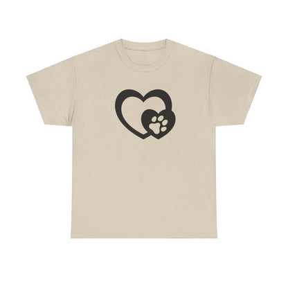T-Shirt Unisex - Hundepfote mit Herz 5