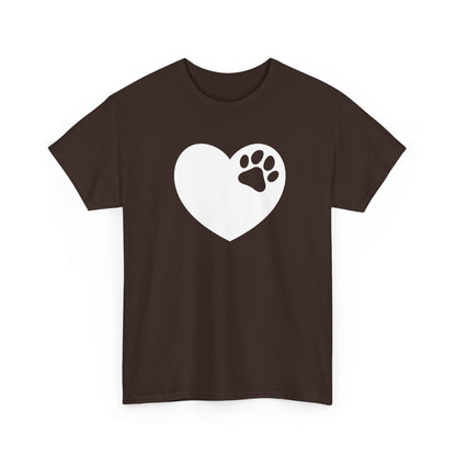 T-Shirt Unisex - Hundepfote mit Herz 6